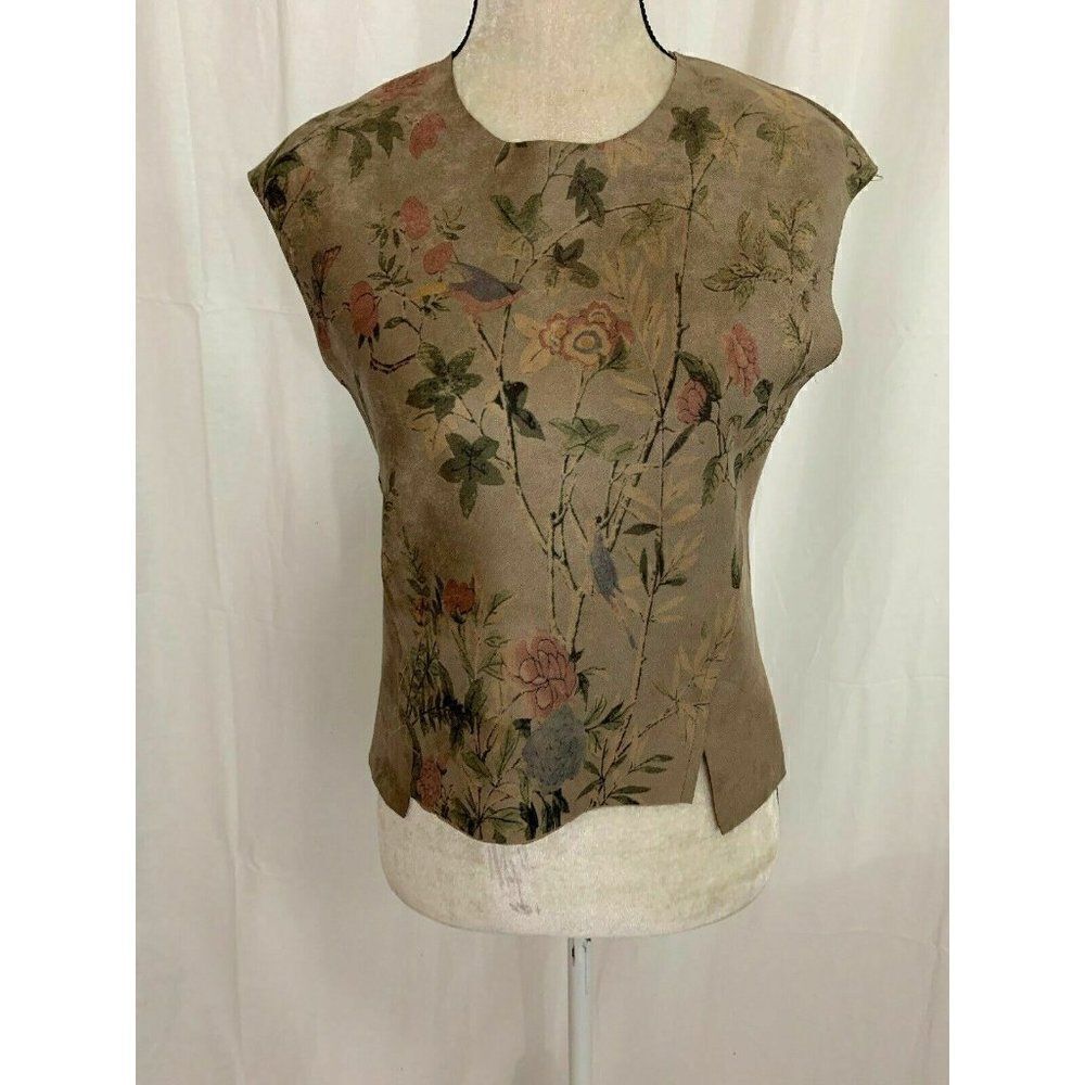 Mini Donna Girls Floral Crew Neck tank top